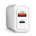 Cargador de pared USB 2 en 1 para tipo C y USB de alta