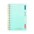 Cuaderno a rayas de 80 hojas con 4 separadores de colores verde