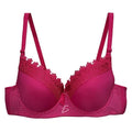 Brasier con encaje de copa completa fucsia M