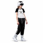 Coordinado de pants con camisa con estampado - M