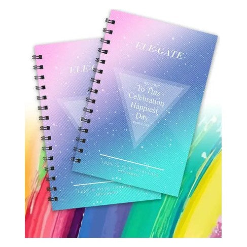 Cuaderno de 80 hojas con estilo coqueto y espiral metálica