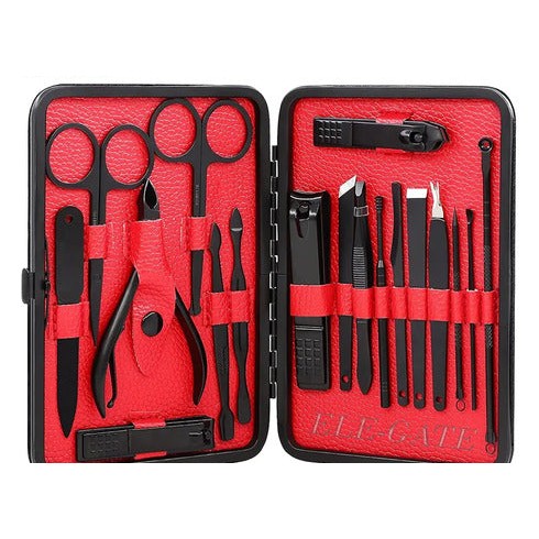 Kit de cortauñas profesional 24 en 1 con set de agujas para