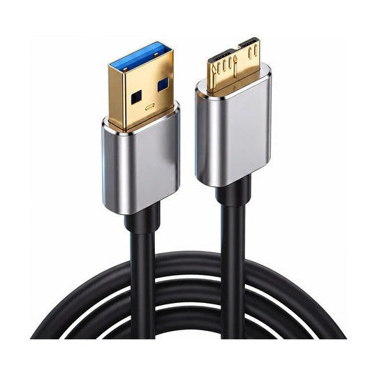 Cable USB 3.0 A a micro USB 3.0 B con conectores metálicos