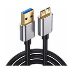 Cable USB 3.0 A a micro USB 3.0 B con conectores metálicos