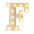 LED letras F 3D luces foco lampara decora abecedario