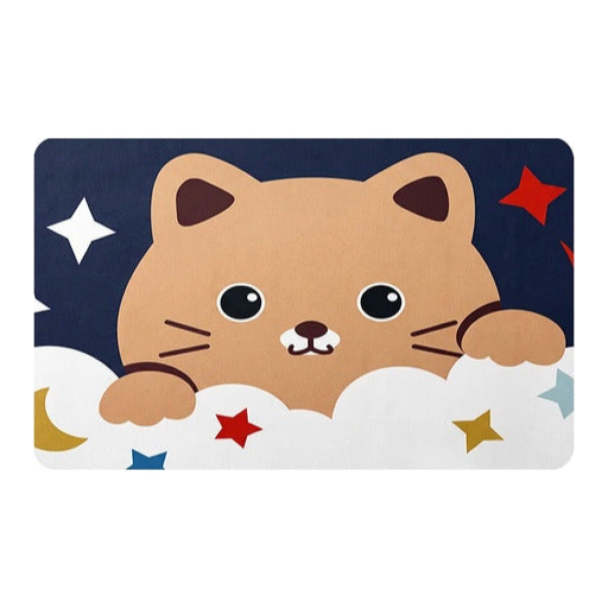 Tapete absorbente para baño y entrada diseño gato gato