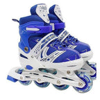 Patines en línea ajustable 6 ruedas con kit protección M