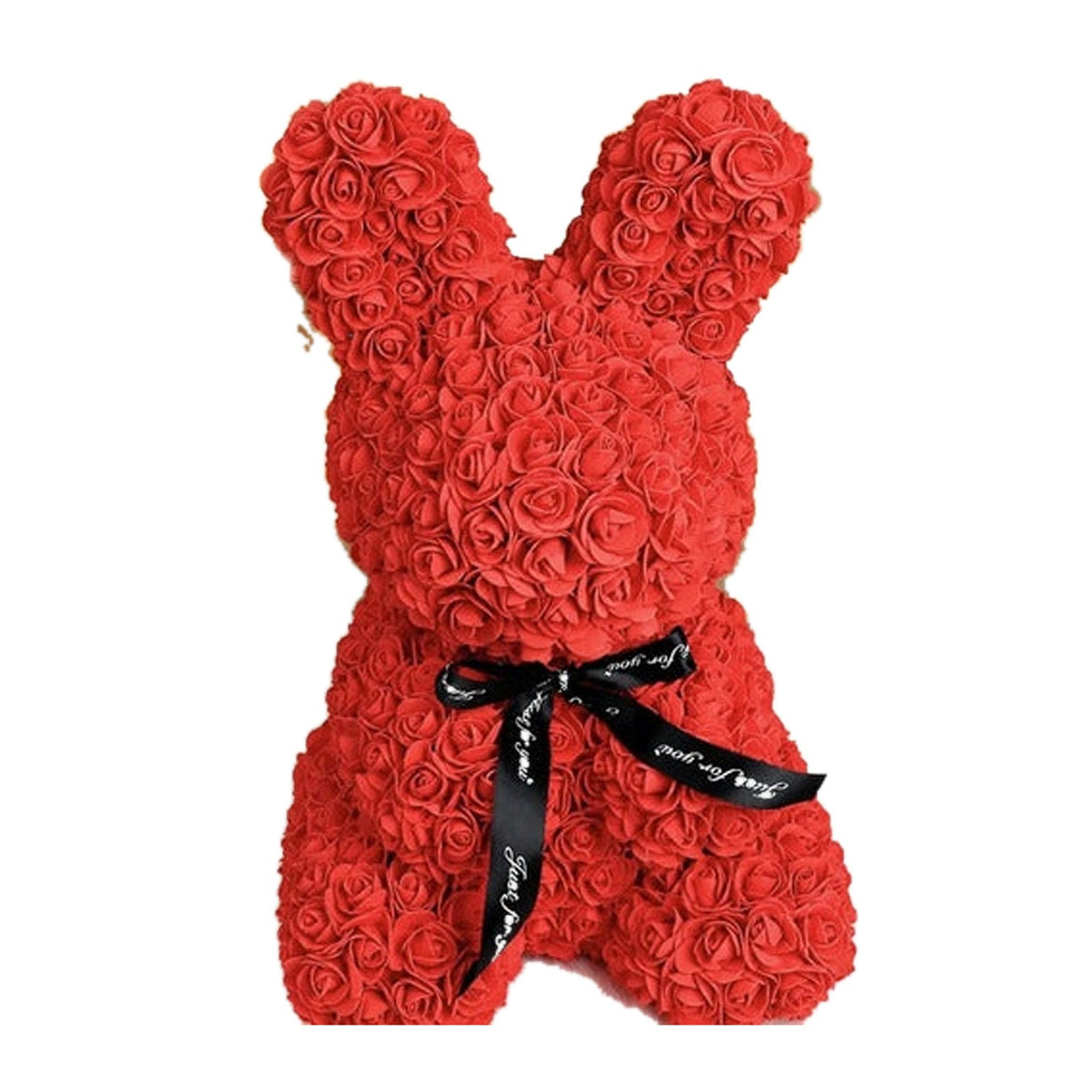 Arreglo floral de conejo de rosas 25X25X17CM