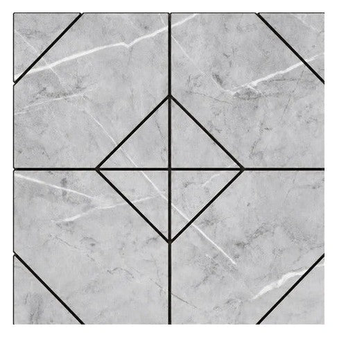 Azulejos adhesivos efecto mármol de PVC 30 × 30 cm paquete