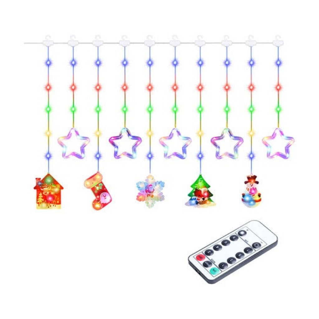 Serie de 5 aros de luces LED USB trasparentes con motivos azul