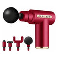 Mini pistola de masaje muscular portátil rojo carmín
