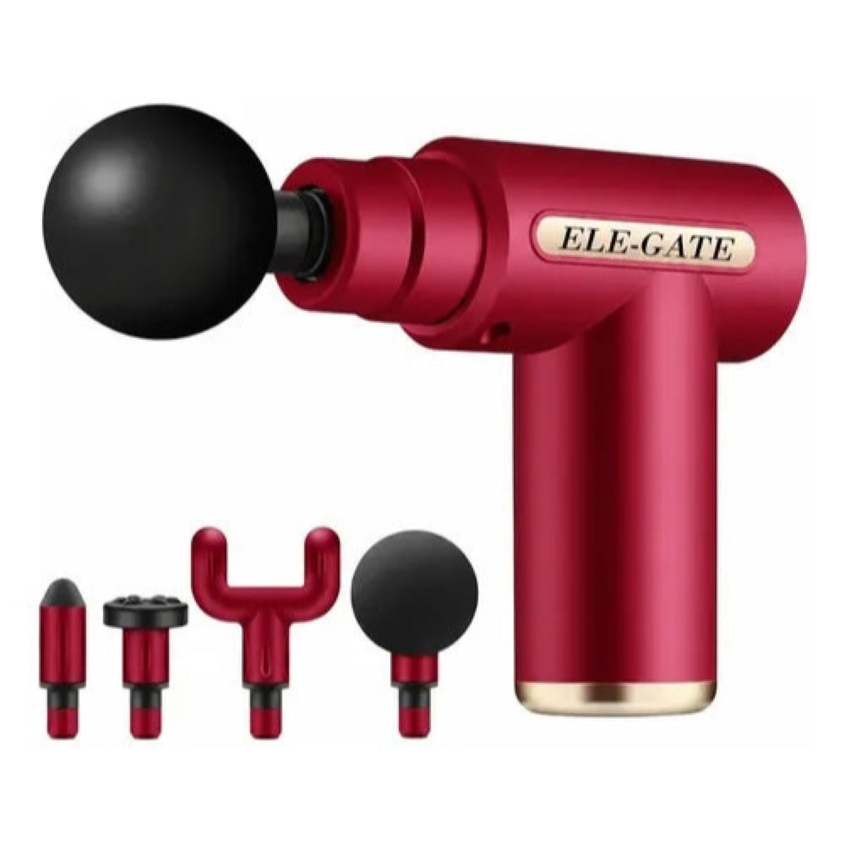 Mini pistola de masaje muscular portátil rojo carmín