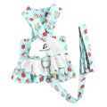 Vestido arnés para perros pequeños talla pequeña azul