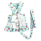 Vestido arnés para perros pequeños talla pequeña azul