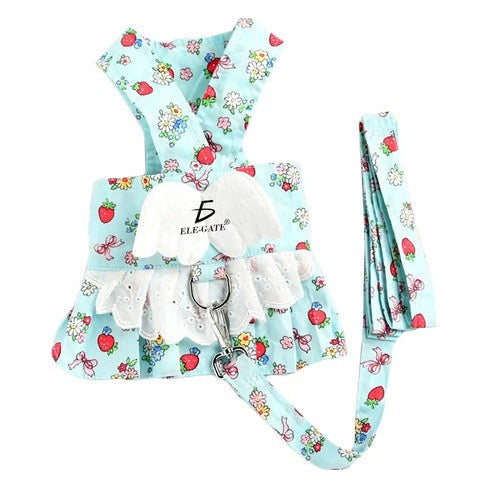 Vestido arnés para perros pequeños talla pequeña azul