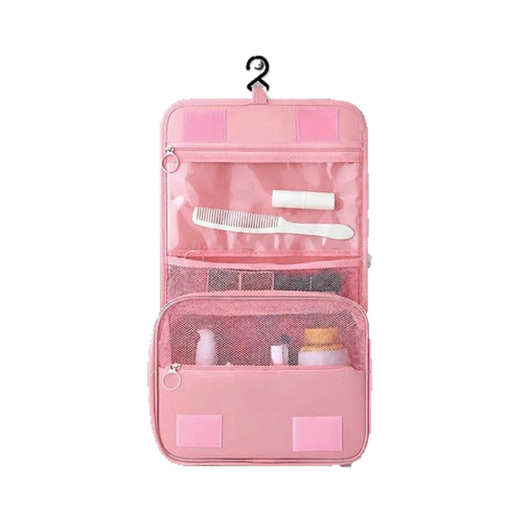 Bolsa de aseo para viaje con gancho de colgar