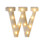 LED letras W 3D luces foco lampara decora abecedario