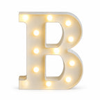 LED letras B 3D luces foco lampara decora abecedario