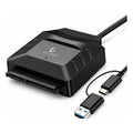 Adaptador USB 3.0 A SATA 22 pines con fuente