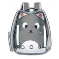 Mochila portátil para mascotas con forma de orejas para gris
