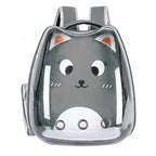 Mochila portátil para mascotas con forma de orejas para gris