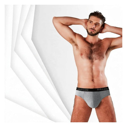 Calzoncillos de algodón para hombre 100 algodón - xl gris XL