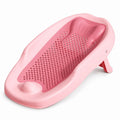 Estante de apoyo antideslizante para el baño del bebé rosa