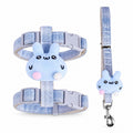Arnés cute antiescape ajustable para mascotas paseos seguros azul