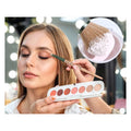 Set 10 piezas brochas maquillaje suave acabado profesional color verde