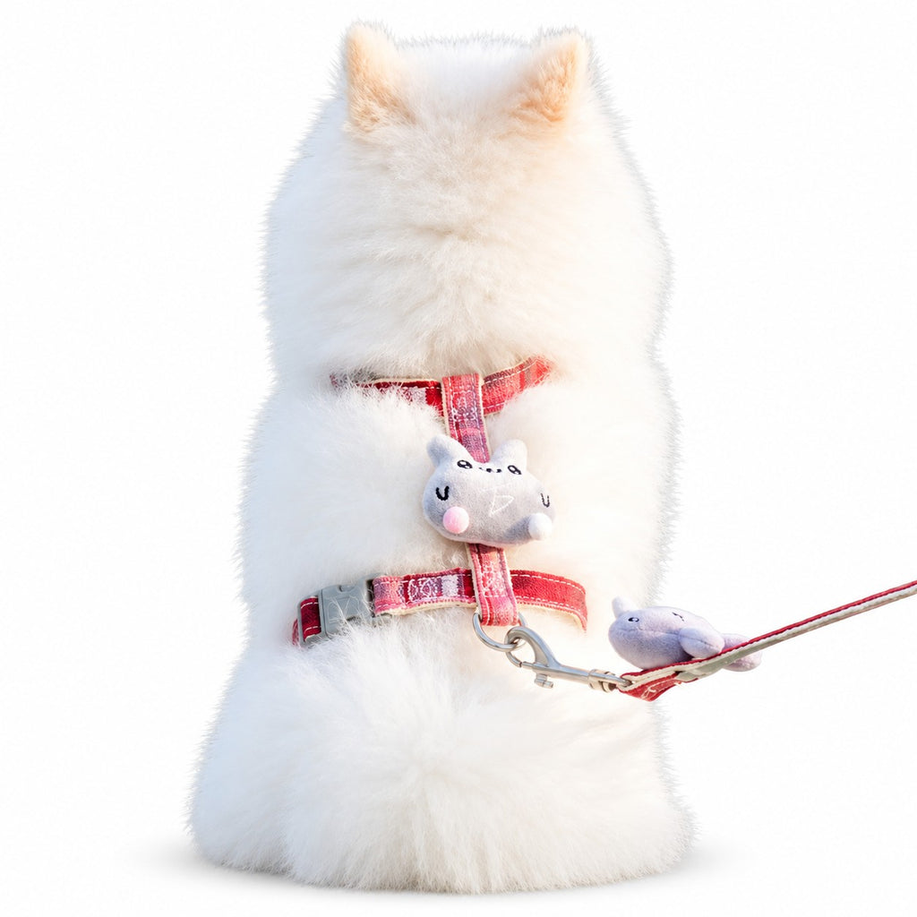 Arnés cute antiescape ajustable para mascotas paseos seguros
