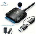 Adaptador satalll a type C USB 3.0 para HDD SSD 2.5 3.5 con