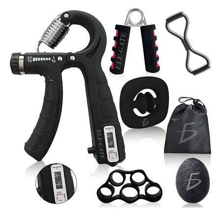 Kit fortalecedor de agarre 6 en 1 con contador ajustable