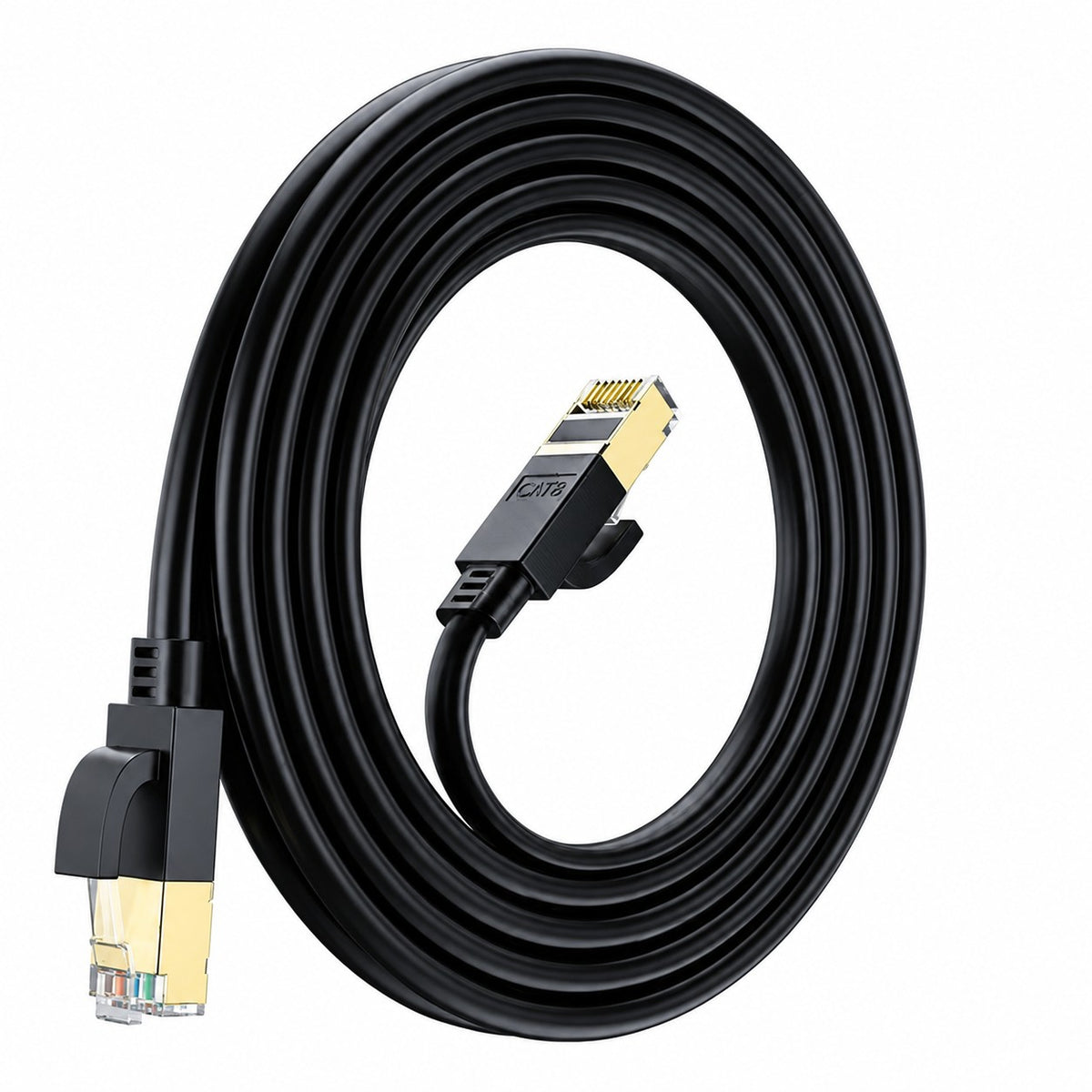 Cable de red cat 8 40 gbps doble blindaje disponible en 3 m