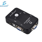 Switch kvm USB VGA para 2 computadoras teclado mouse y