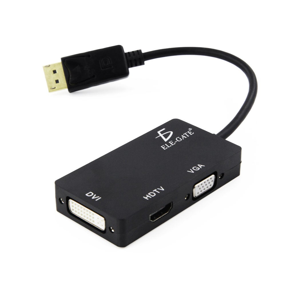 Adaptador 3 en 1 dp DisplayPort a HDMI VGA dvi de para Mac