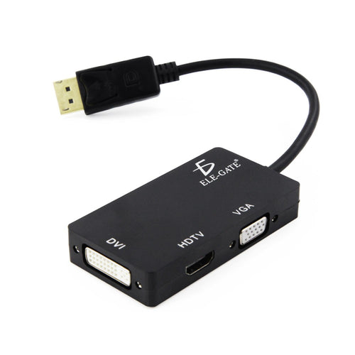 Adaptador 3 en 1 dp DisplayPort a HDMI VGA dvi de para Mac