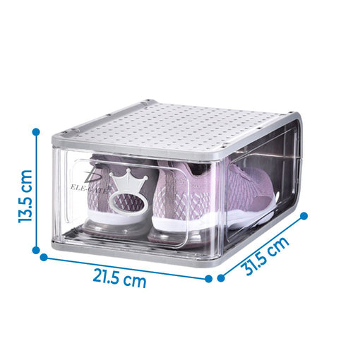 4 pzs organizador de zapatillas transparente muestra tus