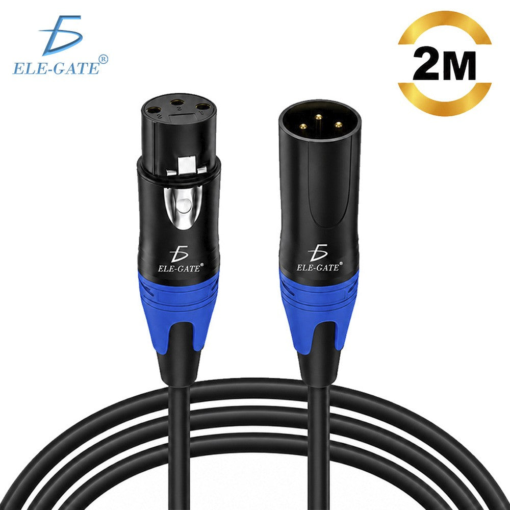 Cable XLR macho a hembra para audio 2 m 6 m 10 m 15 m - 6m