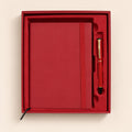 Set de regalo con libreta y pluma color rojo