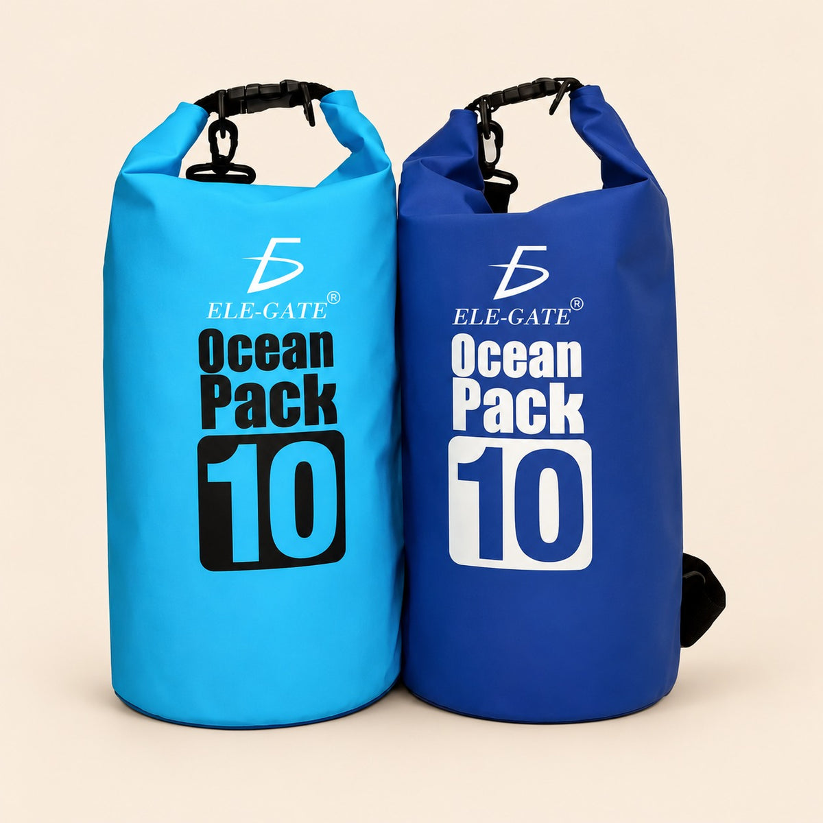 Bolsa seca impermeable de 10 L con tapa enrollable