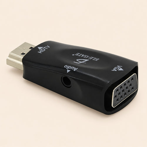 Adaptador convertidor HDMI a VGA audio 3.5