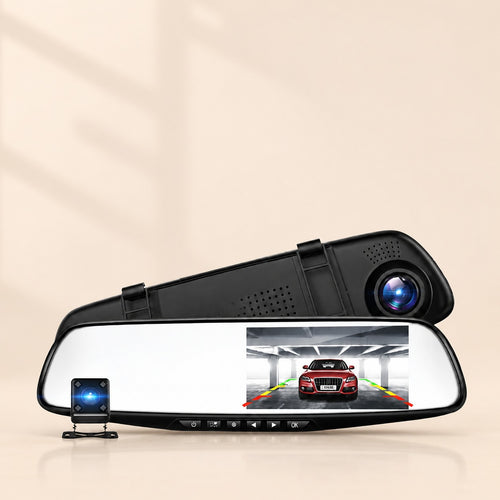 2 cámaras retrovisor frente y trasera graba nocturna