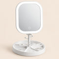 Espejo LED de mesa para maquillaje con 3 tonos y base