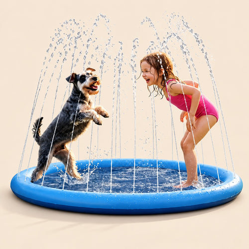 Alfombra acuática para niños y mascotas | splash pad de PVC