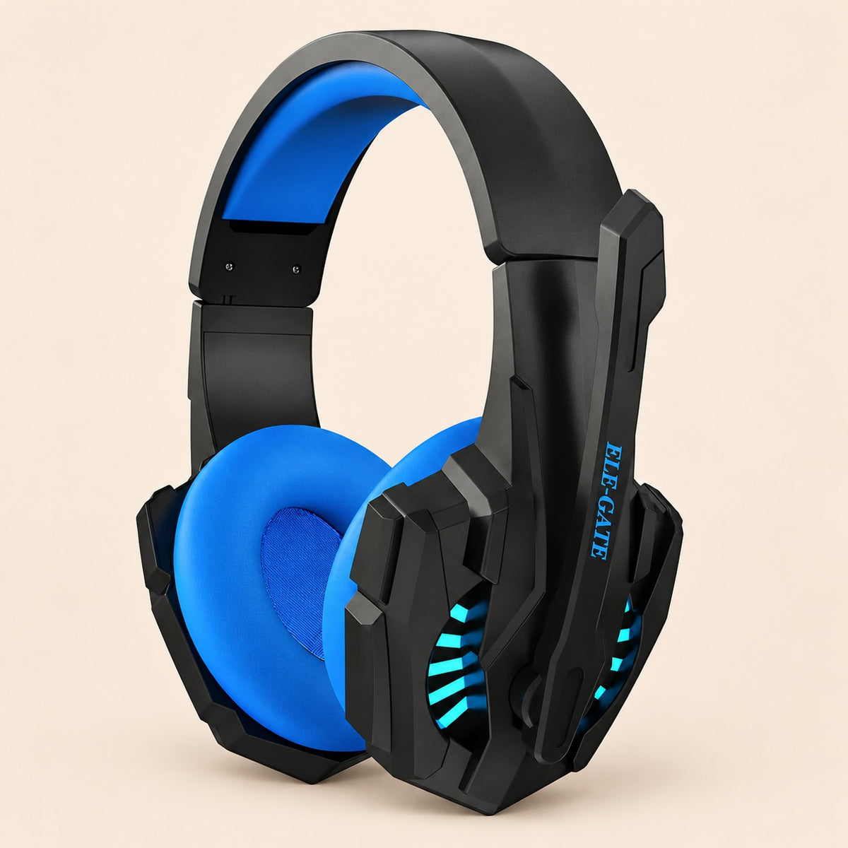 Audifonos diadema gamer con micrófono LED videojuegos