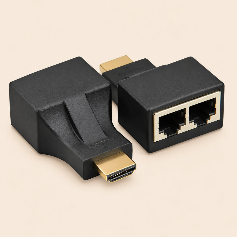 Adaptador extensor extensores HDMI 30m RJ45 utp