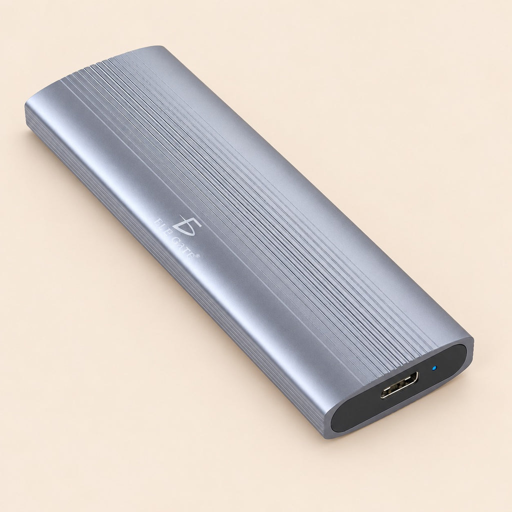 Gabinete M.2 NVMe ngff velocidad 10 gbps aluminio gris
