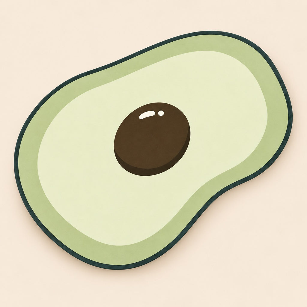 Tapete absorbente 40 x 60 cm diseño aguacate secado rápido