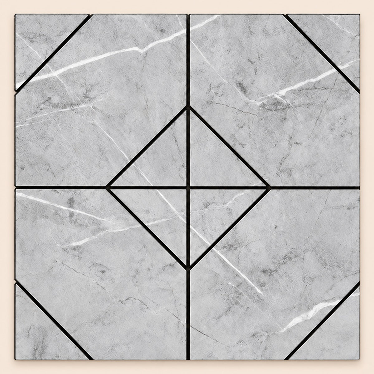 Azulejos adhesivos efecto mármol de PVC 30 × 30 cm paquete