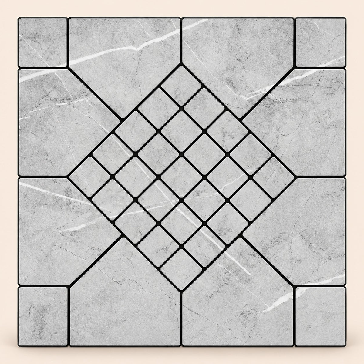 Azulejos adhesivos efecto mármol de PVC 30 × 30 cm paquete